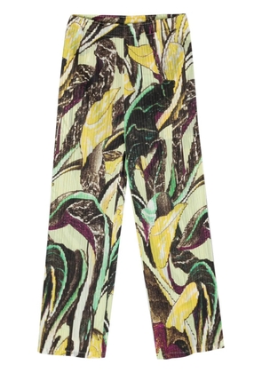 Pleats Please Issey Miyake Tardivo pleated trousers - Yellow