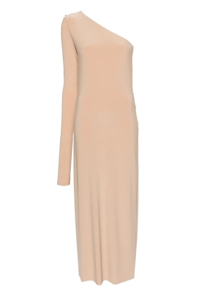 Sportmax one-shoulder maxi dress - Neutrals
