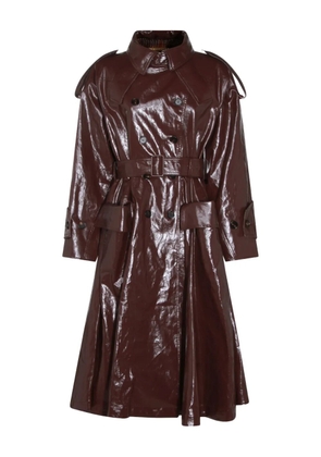 Chloé belted buttoned coat - Purple