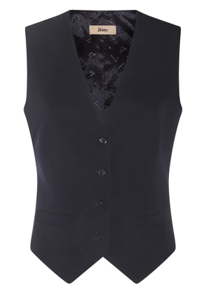 Herno logo-jacquard waistcoat - Blue