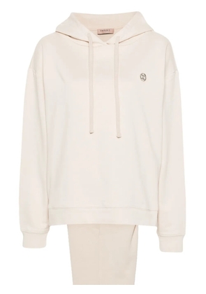 TWINSET logo-plaque tracksuit - Neutrals