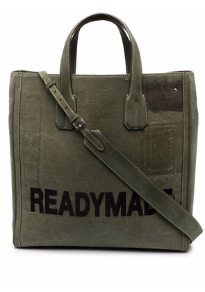 Readymade large logo tote bag - Green