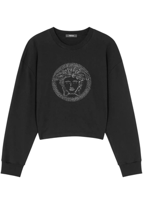 Versace Medusa-embellished sweatshirt - Black