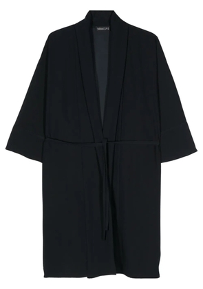 DRHOPE crepe belted coat - Black