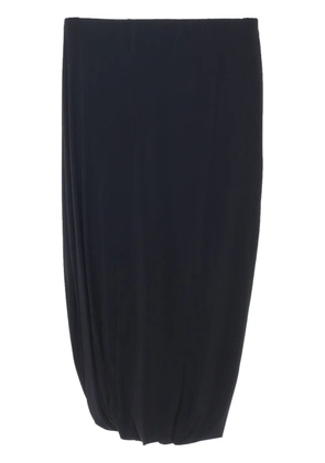 Jil Sander draped-detailed midi skirt - Black