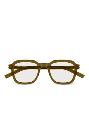 Saint Laurent Eyewear square-frame glasses - Brown