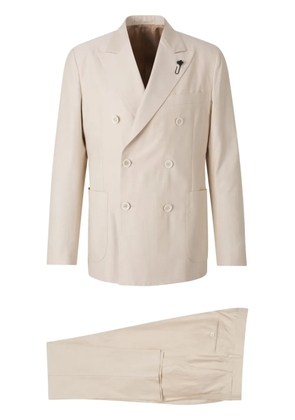 Lardini double-breasted suit - Neutrals