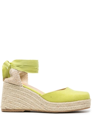 Castañer Tina 60mm wedge espadrilles - Green
