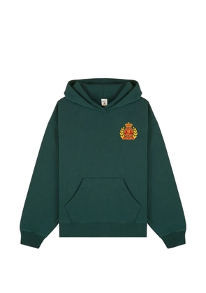 Sporty & Rich crest-embroidered hoodie - Green