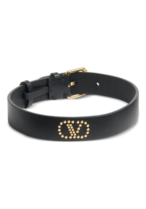 Valentino Garavani VLogo Signature leather choker - Black