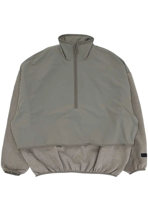 FEAR OF GOD ESSENTIALS funnel neck panelled sweatshirt - Grey