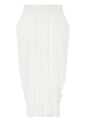 Stella McCartney pleated mid-rise maxi skirt - Neutrals