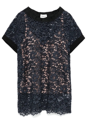 P.A.R.O.S.H. corded-lace T-shirt - Blue