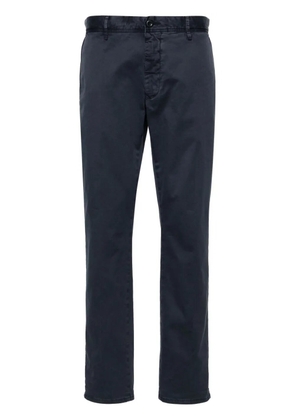 Incotex tapered-leg cotton chino trousers - Blue