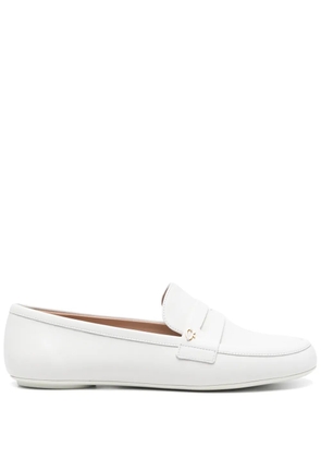 Gianvito Rossi leather loafers - White