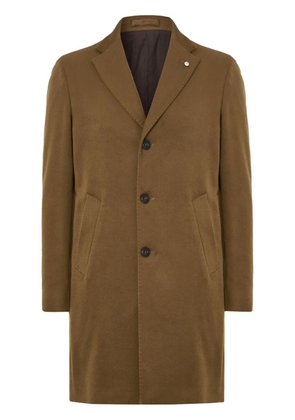 LUIGI BIANCHI MANTOVA single-breasted coat - Brown
