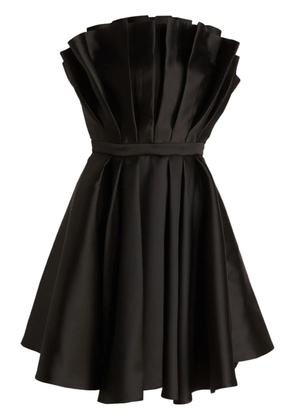 SIMONA CORSELLINI pleated mini dress - Black