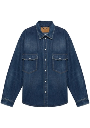 1989 STUDIO logo-embossed denim shirt - Blue