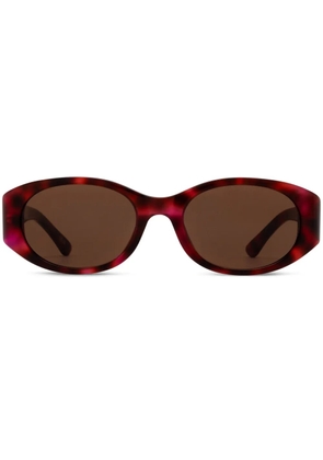 Balenciaga Eyewear oval-frame sunglasses - Red