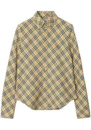 Burberry checked cotton shirt - Neutrals