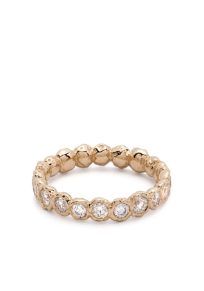 Fie Isolde 14K yellow gold Alfa diamond ring