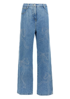 MACH & MACH crystal-embellished jeans - Blue