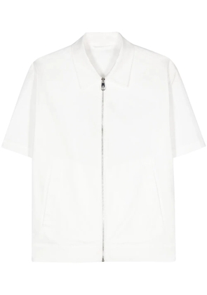 Neil Barrett Bomber Harrington zip-up shirt - White
