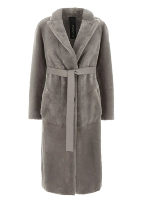 Blancha reversible shearling coat - Grey