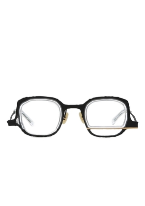 MASAHIROMARUYAMA embellished geometric-frame glasses - Black
