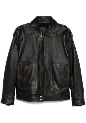 Blumarine leather jacket - Black