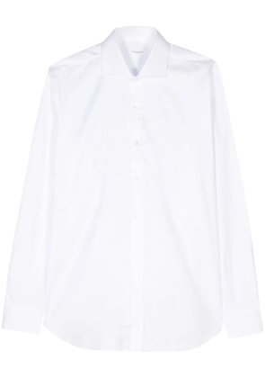 Barba jacquard cotton shirt - White
