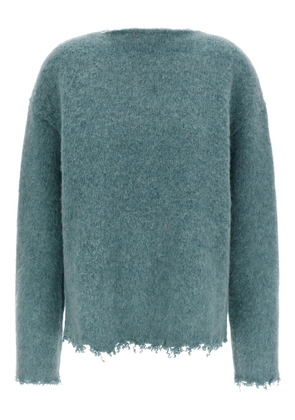 Jil Sander fringed sweater - Blue