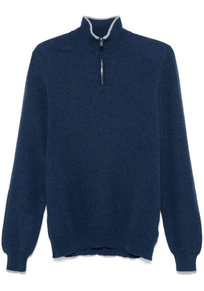 Fedeli cashmere pullover - Blue