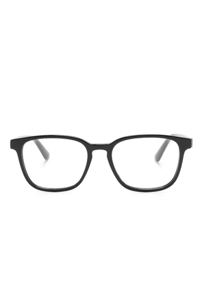 Alexander McQueen Eyewear logo-engraved square-frame glasses - Black