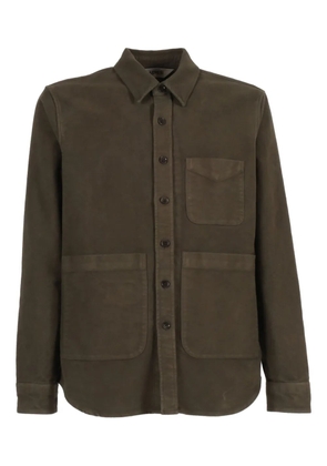 ASPESI multiple-pocket cotton shirt - Brown