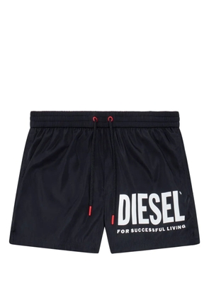 Diesel logo-print swim shorts - Black