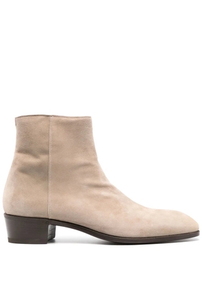 Lardini 45mm suede ankle boots - Neutrals