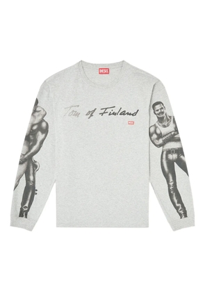 Diesel x Tom of Finland Foundation graphic-print T-shirt - Grey