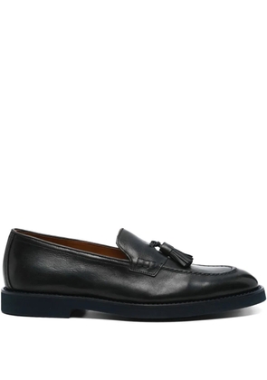 Doucal's tassel leather loafers - Black