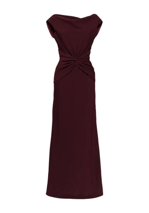 Amsale twist crepe dress - Red