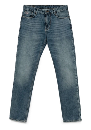 Emporio Armani logo-plaque jeans - Blue