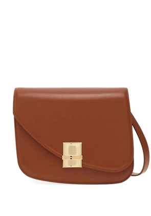Ferragamo medium Fiamma cross body bag - Brown