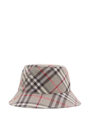 Burberry checked bucket hat - Grey