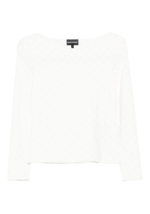 Emporio Armani long-sleeved blouse - White