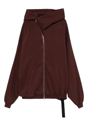 Rick Owens DRKSHDW zip-up hoodie - Red
