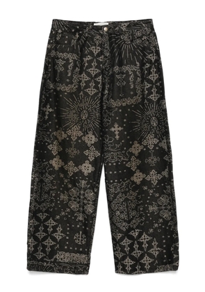 UNTITLED ARTWORKS jacquard jeans - Black