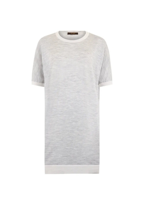 Moorer contrasting-trim T-shirt - Grey