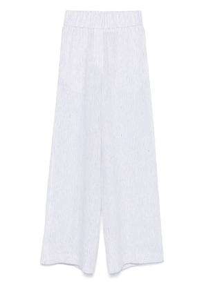 Peserico striped trousers - White