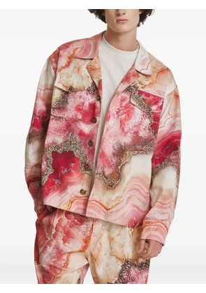 IRINA VOINEA Rose Crystal overshirt - Pink