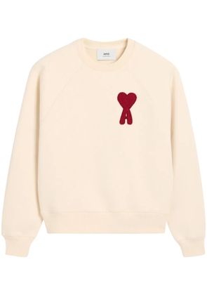 AMI Paris Ami de Coeur patch sweatshirt - White